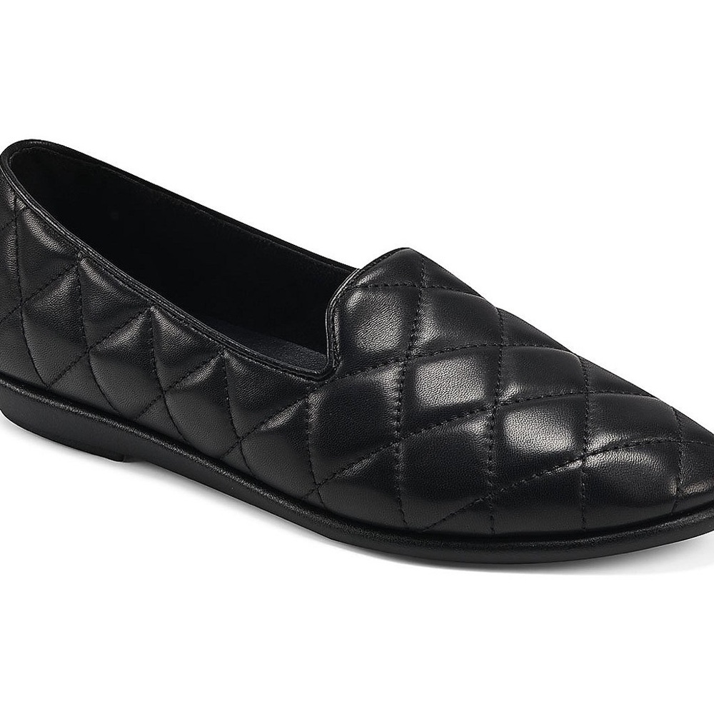 Aerosoles Black Quilted Loafers